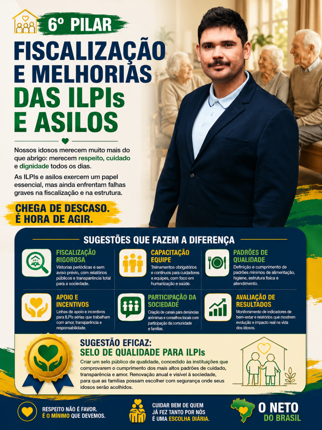 Arte do 6º pilar: Fiscalização e melhoria das ILPIs e asilos